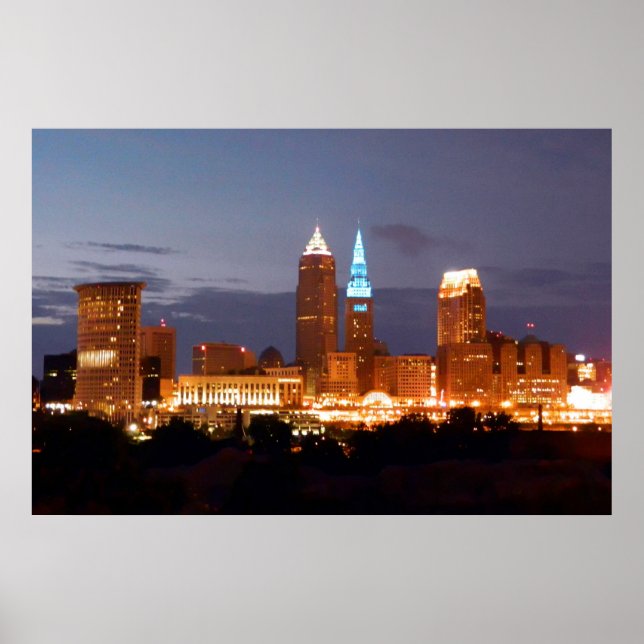 Poster de legal Blue Cleveland Ohio (sem texto) (Frente)