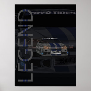 Poster de Legenda Nissan R34 GT-R