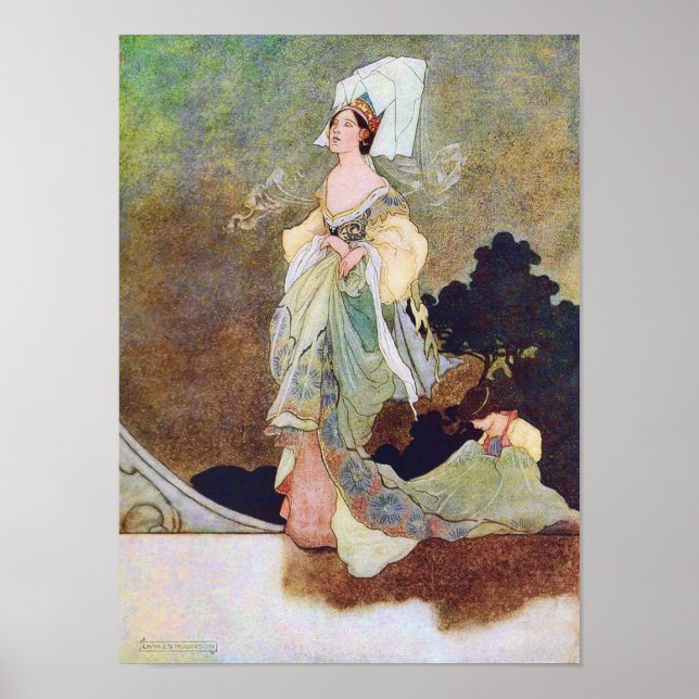 Poster de Leite de Madrinha de casamento da Rainha (Frente)