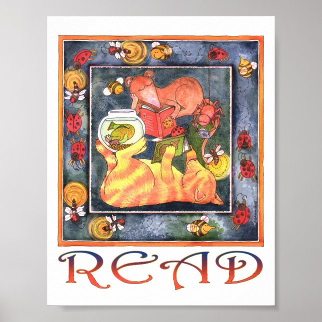 Poster de leitura da biblioteca 08 (Frente)