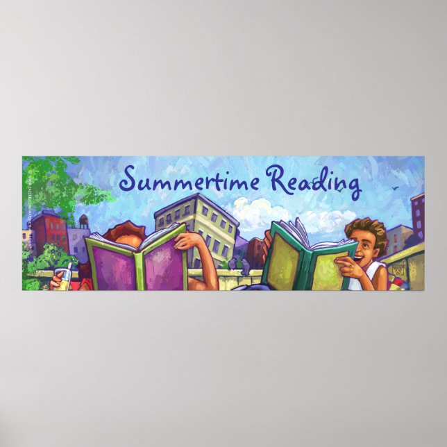 Poster de Leitura em Summertime (Frente)