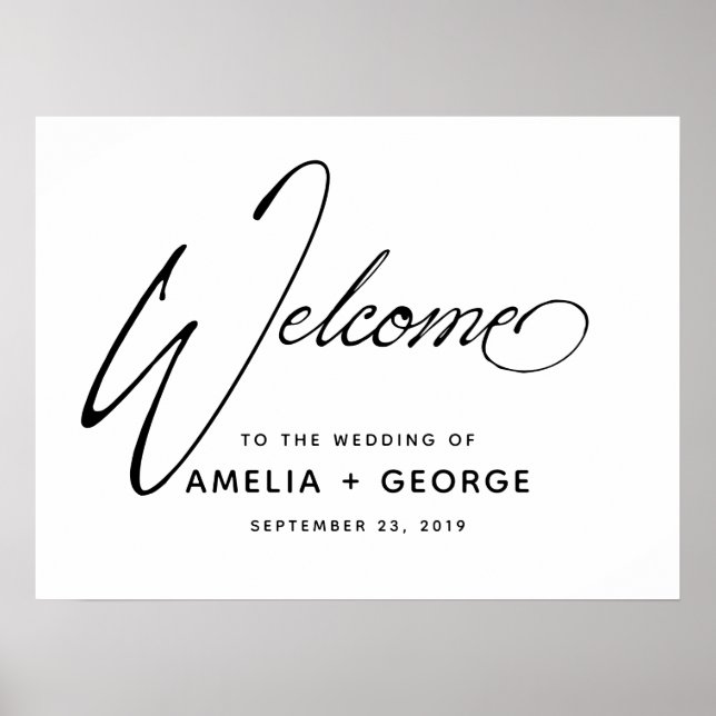 Poster de Letras de Manuscrito Natural de Tipograf (Frente)