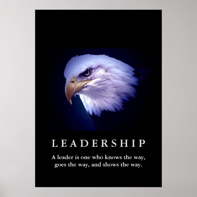 Poster de Liderança Motivacional da Águia American (Frente)
