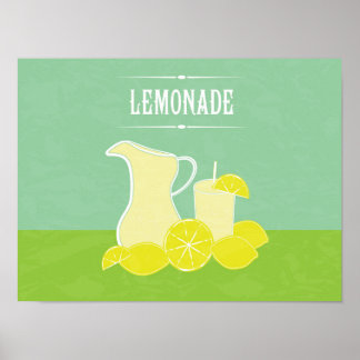 Poster de limonada retrô
