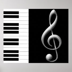 Poster de Limpeza de Piano Treble