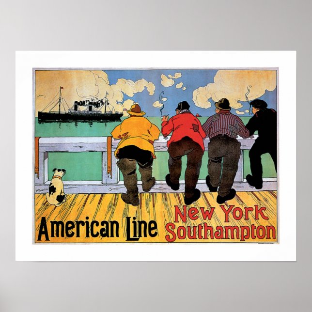 Poster de Linha Americana (Frente)