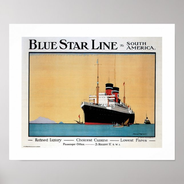 Poster de linha azul (Frente)
