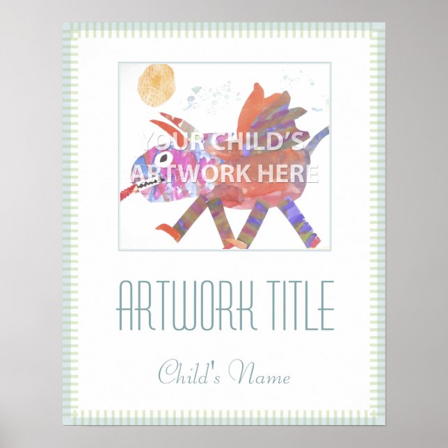 poster de linha azul de 16"x20" US$ 13,50 (Frente)