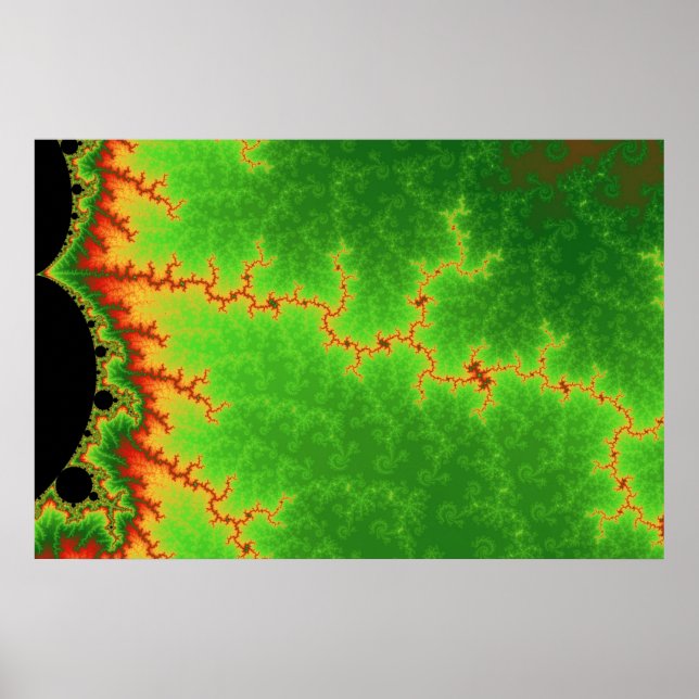 Poster de linha de falha verde (Frente)