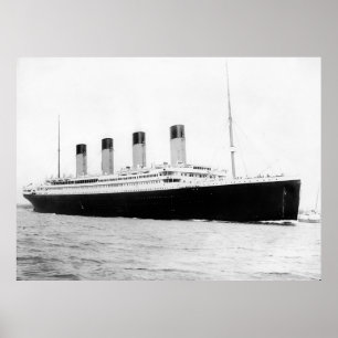Poster de linha de passageiros Titanic RMS