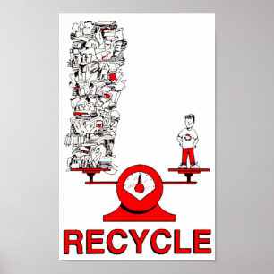 Poster de Lixo do reciclar