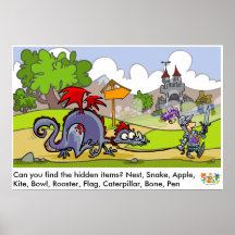 Poster de Localização de Palavras Medieval