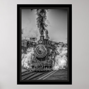 Poster de locomotiva a vapor