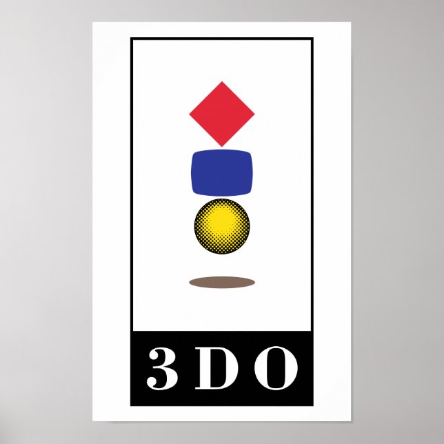 Poster de logotipo 3DO oficial (Frente)