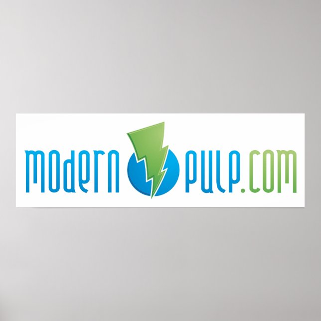 Poster de Logotipo de Pulso Moderno (Frente)