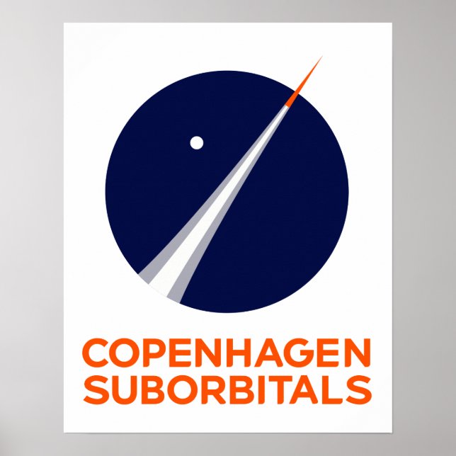 Poster de Logotipo Suborbital de Copenhagen (Frente)