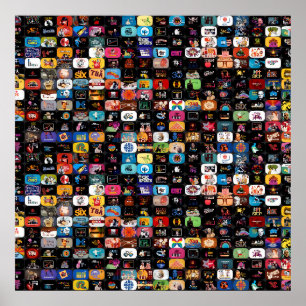 Poster de logotipos e gráficos CBC