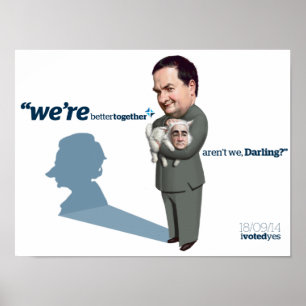 Póster De Londres com bombas de amor