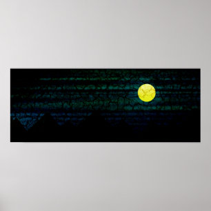 Poster de Lua Cheia da Noite Escura
