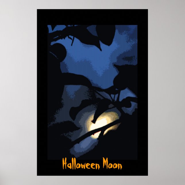 Poster de Lua das Halloween (Frente)