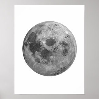 Poster de Lua, Decoração de Muro de Lua, Poster de