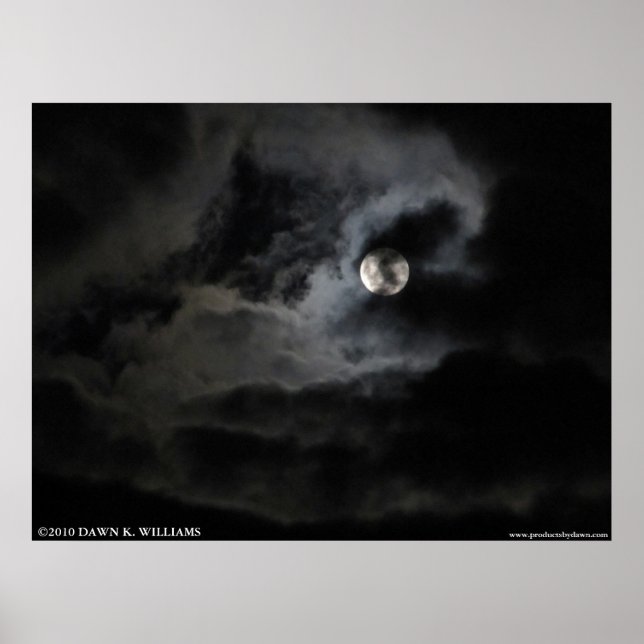 Poster de lua velada (Frente)