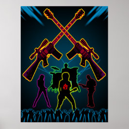 Poster de Luz Negra de Violão