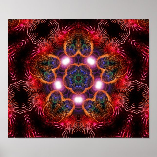 poster de luzes de estrelas rosa (Frente)