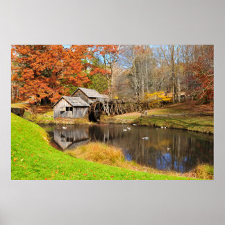 Poster de Mabry Mill em Prados de Dan, VA