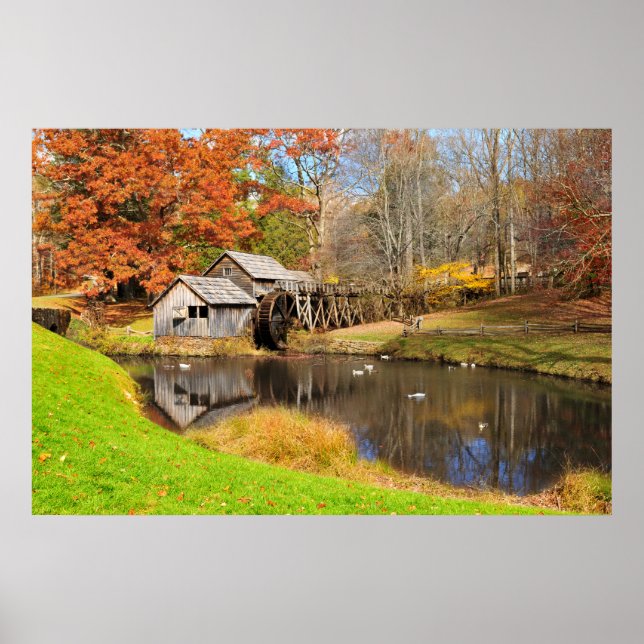 Poster de Mabry Mill em Prados de Dan, VA (Frente)