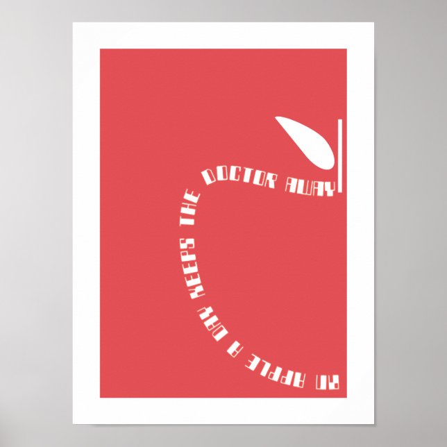 poster de maçã (Frente)