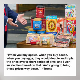 Poster de Maçãs, Bacon e Ovos