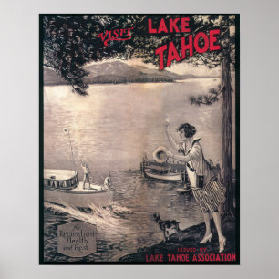 Poster de madeira do barco