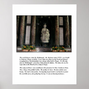 Poster de Madonna e Criança de Michelangelo