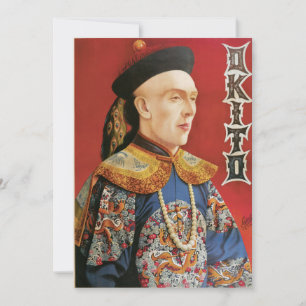 Poster de mágico Vintage Okito