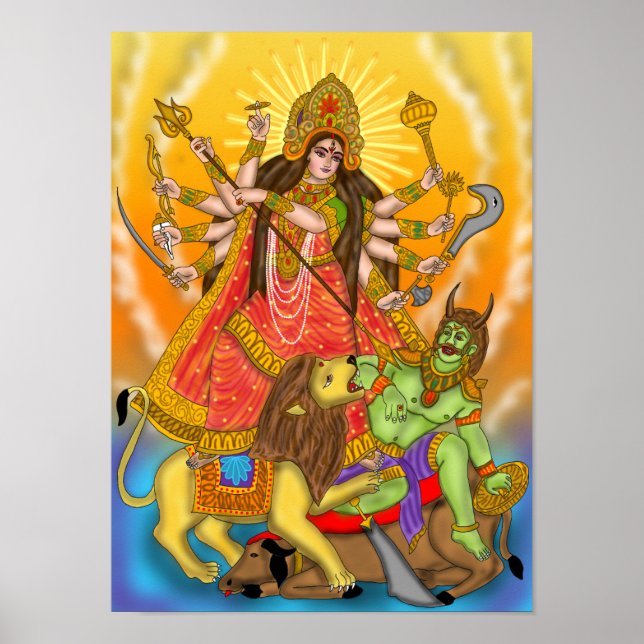 Poster de Mahishasur Mardini Durga (Frente)