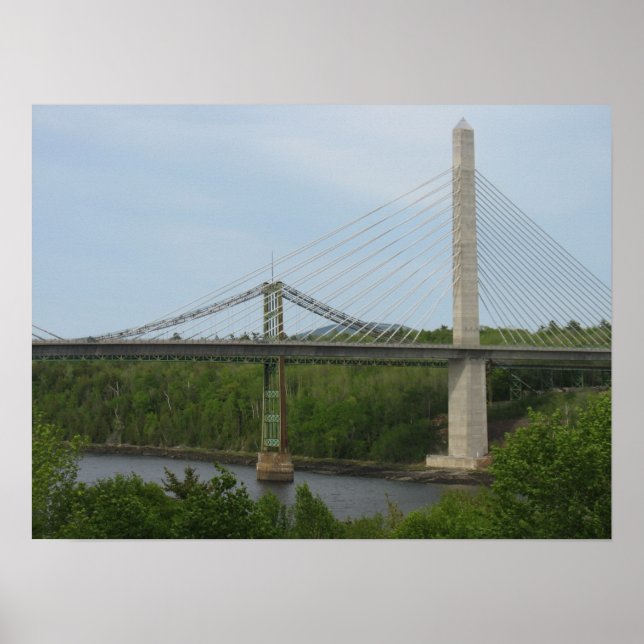 Poster de Maine da ponte de suspensão (Frente)