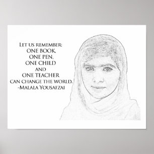 Poster de Malala Yousafzai