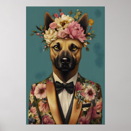 Poster de Malinois Belga de Terno, Malinois Belga