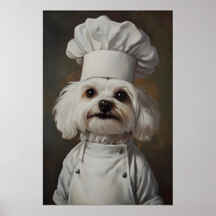 Poster de Maltês com Chapéu de Chef, Poster de Ani