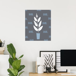 poster de manjericão de jardim