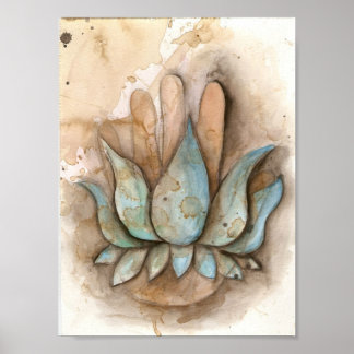 poster de mão de cura de ioga