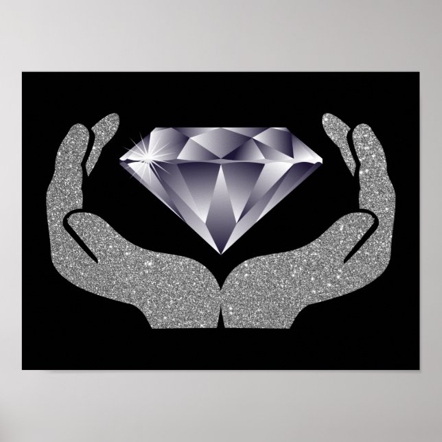 Poster de Mãos Diamantes (Frente)