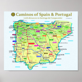 Poster de Mapa Camino