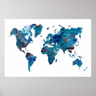 poster de mapa mundial muito grande