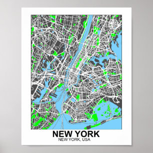 Poster de Mapa Nova Iorque