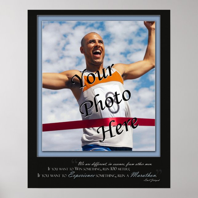 Poster de maratona personalizada - Experiência - A (Frente)