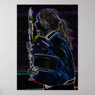 Poster de marcha do Clarinetist