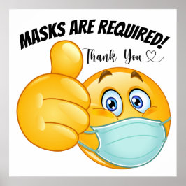 POSTER DE MÁSCARA COVID