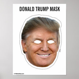 Poster de máscara de Donald Trump